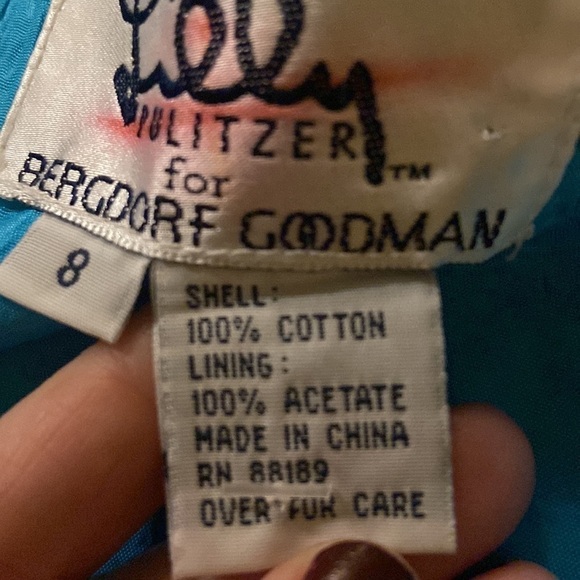 Vintage Lilly Pulitzer for Bergdorf Goodman Hawaiian shift dress, lined, EUC - Picture 9 of 10